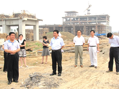 省市人大代表视察“三重一大”工程建设