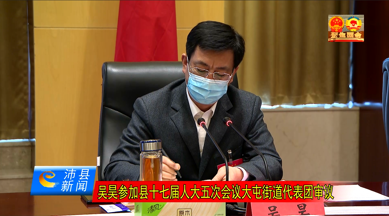 吴昊参加县十七届人大五次会议大屯街道代表团审议